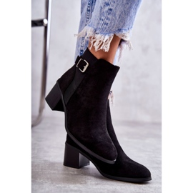 PS1 Bottines Daim Noires On A Post Vannes Noires le noir 5