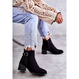 PS1 Bottines Daim Noires On A Post Vannes Noires le noir 7