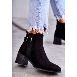 PS1 Bottines Daim Noires On A Post Vannes Noires le noir 8