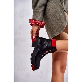 PG1 Bottes en cuir Workers On Black Messa Zipper le noir 3