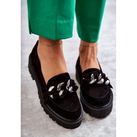 Chaussures en Daim Femme Laura Messi 2523 Noir le noir 4