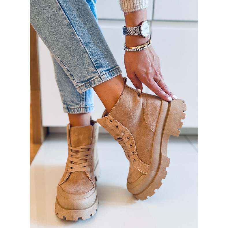 PA1 Baskets trekking Baghra Kaki beige 1