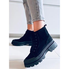 PA1 Baskets de trekking noires Baghra le noir 2