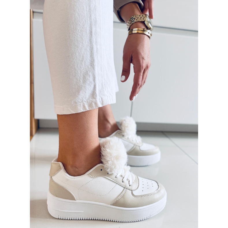 PA1 Baskets femme Lilith Beige blanche 1