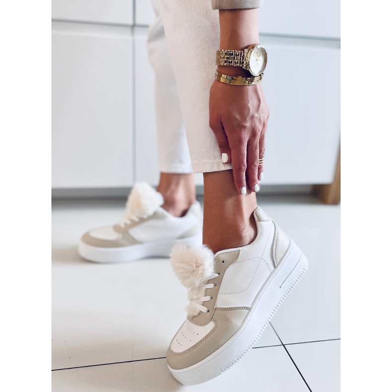 PA1 Baskets femme Lilith Beige blanc 2