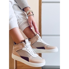 PA1 Baskets montantes Ginger Kaki beige 1