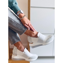 PA1 Chaussures compensées Zelda Blanc blanche 4