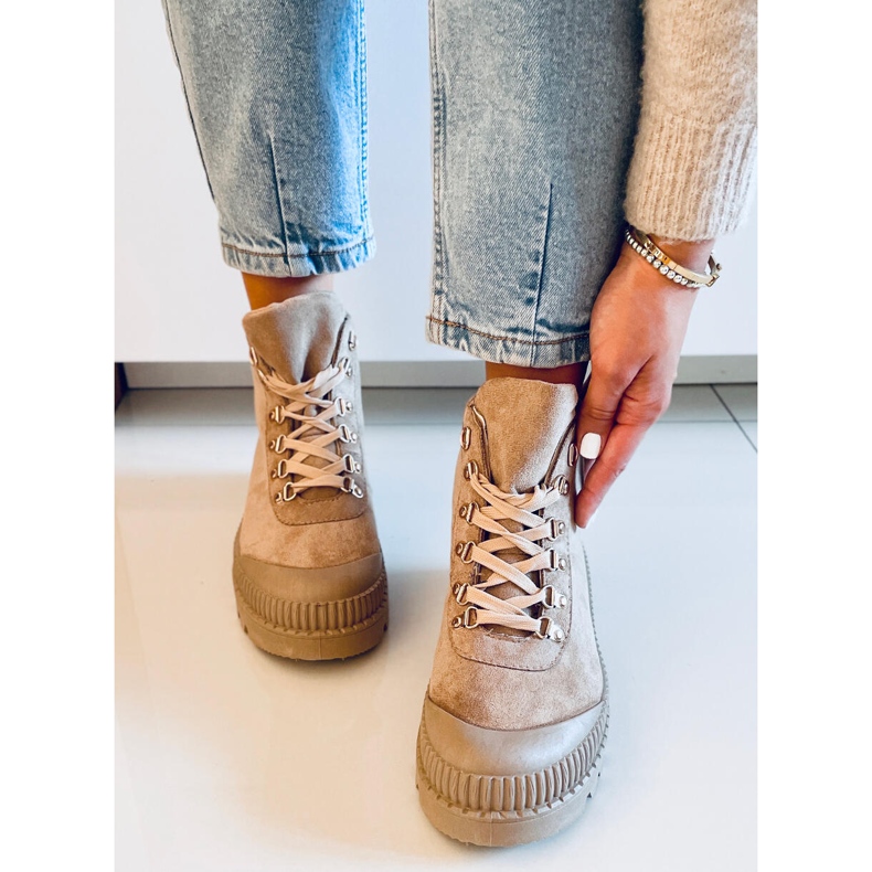 PA1 Baskets trekking Malyen Kaki beige 1