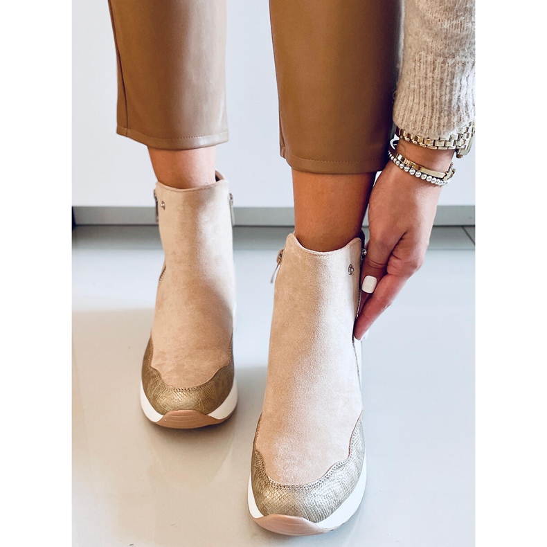 PA1 Bottines compensées Micah Beige 2 PA1 Bottines compensées Micah Beige 2