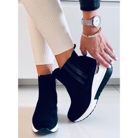 Bottes compensées noires Stock 1