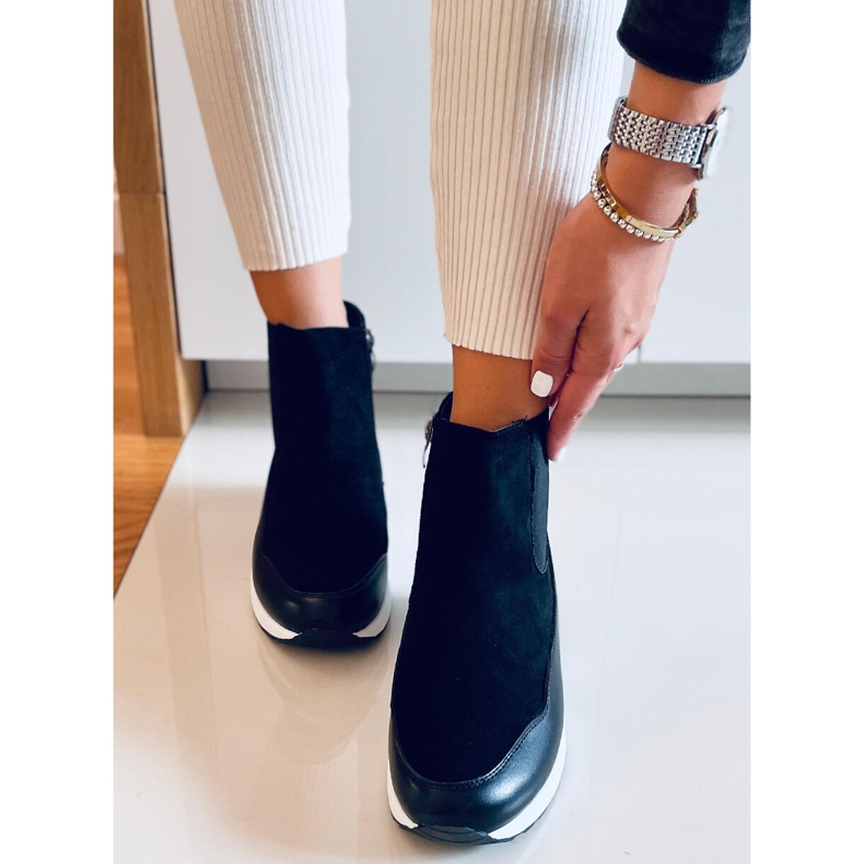 Bottes compensées Byers Negro le noir 2