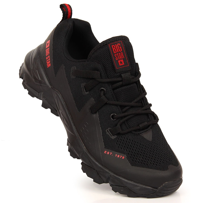 Chaussures de trekking noires pour hommes Big Star KK174109 2