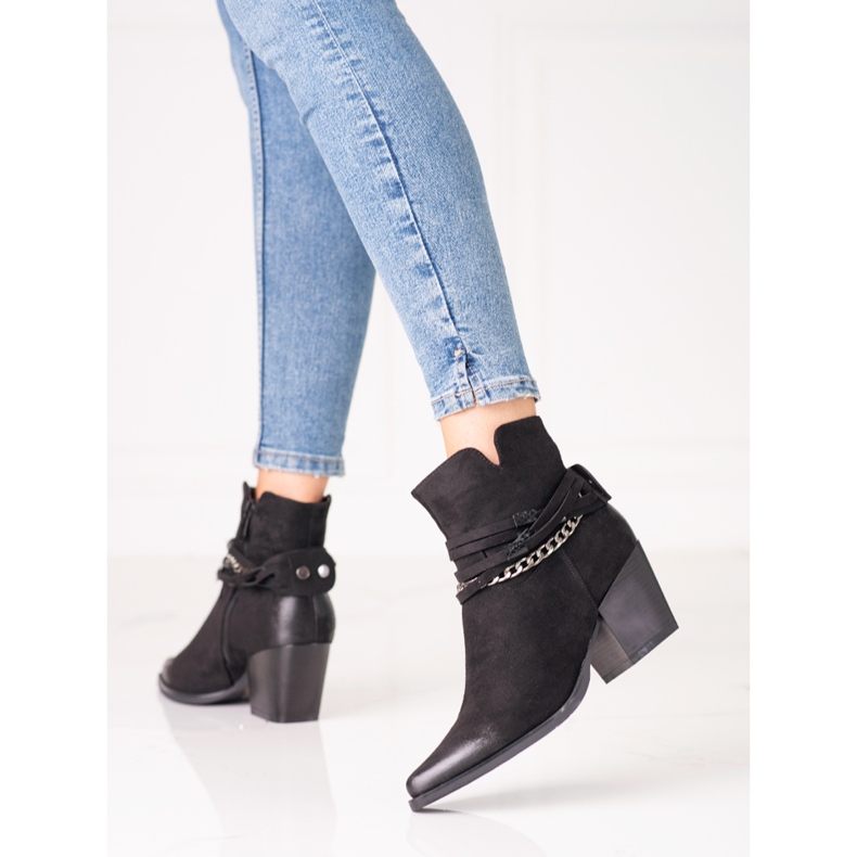 Santiags Shelovet noires pour femme 1