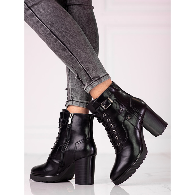 Sacs pour femmes lacés sur le poteau Shelovet noir 1