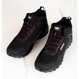 Chaussures de trekking montantes pour homme DK noir et rouge le noir 1