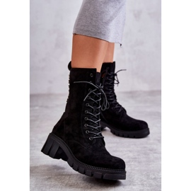PG1 Bottines noires en daim chaud pour femme Hermesa le noir 2