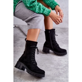 PG1 Bottines noires en daim chaud pour femme Hermesa le noir 6