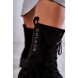 PG1 Bottines noires en daim chaud pour femme Hermesa le noir 3