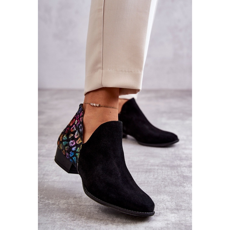 Bottines Maciejka en Cuir avec Mouchetures 04091-39 Noir multicolore 2