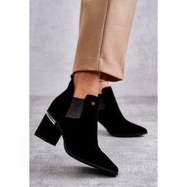 Bottes en daim à talons hauts Laura Messi 2506 Noir le noir 1