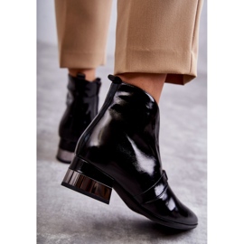 Bottes En Cuir Sur Talon Plat Laura Messi 2268 Noir le noir 2 Bottes En Cuir Sur Talon Plat Laura Messi 2268 Noir le noir 2