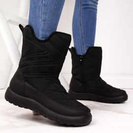 Bottes de neige imperméables News W EVE309A noir 2