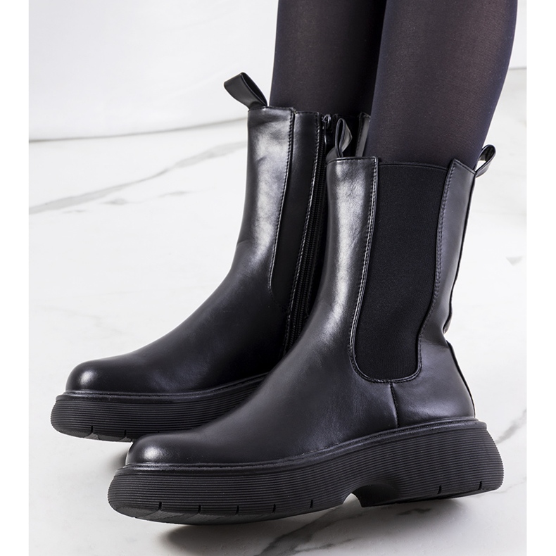 Bottes noires de Willsden boots le noir 1 Bottes noires de Willsden boots le noir 1