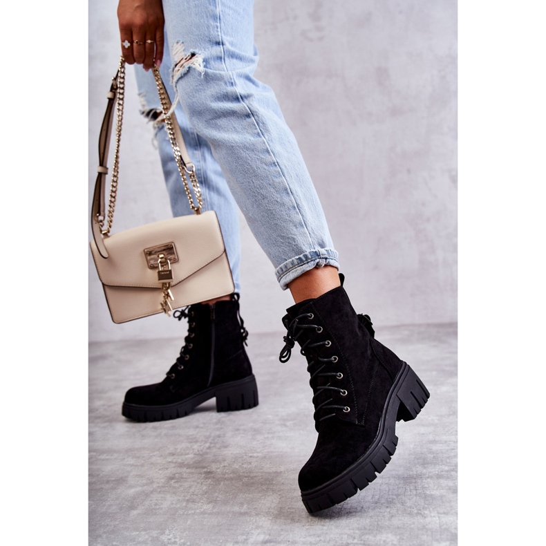 PG1 Bottes Chaudes En Daim Pour Femme Avec Fermeture Éclair Noir Emilien le noir 2