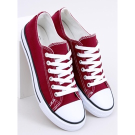 Baskets femme classiques Basic Wine rouge 5