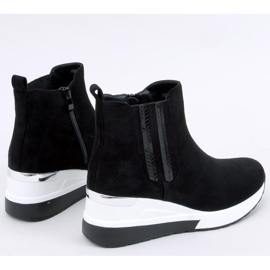 Bottes compensées noires Stock le noir 5