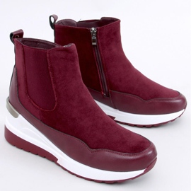 Bottes compensées Byers Bordeaux rouge multicolore 5