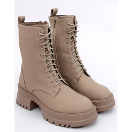 Bottines à lacets Jasper Abricot beige 5
