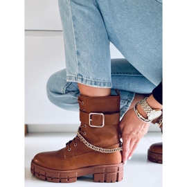 Bottes militaires Maude Camel brun 2