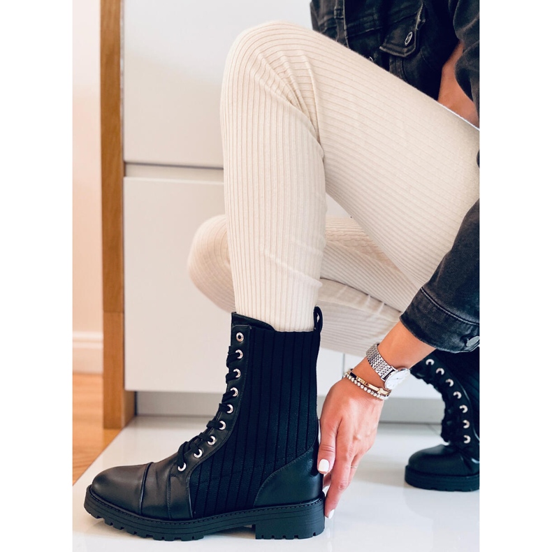 Bottes avec tige élastique Elinor Noir 2
