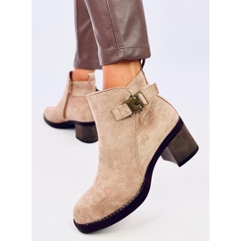 Bottes classiques à talons hauts Marsha Kaki beige 3