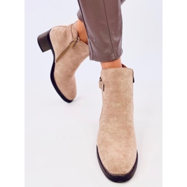 Bottes classiques à talons hauts Marsha Kaki beige 1