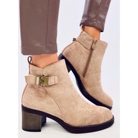 Bottes classiques à talons hauts Marsha Kaki beige 2