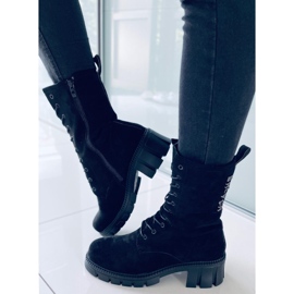 Bottines à lacets Arne noires le noir 1