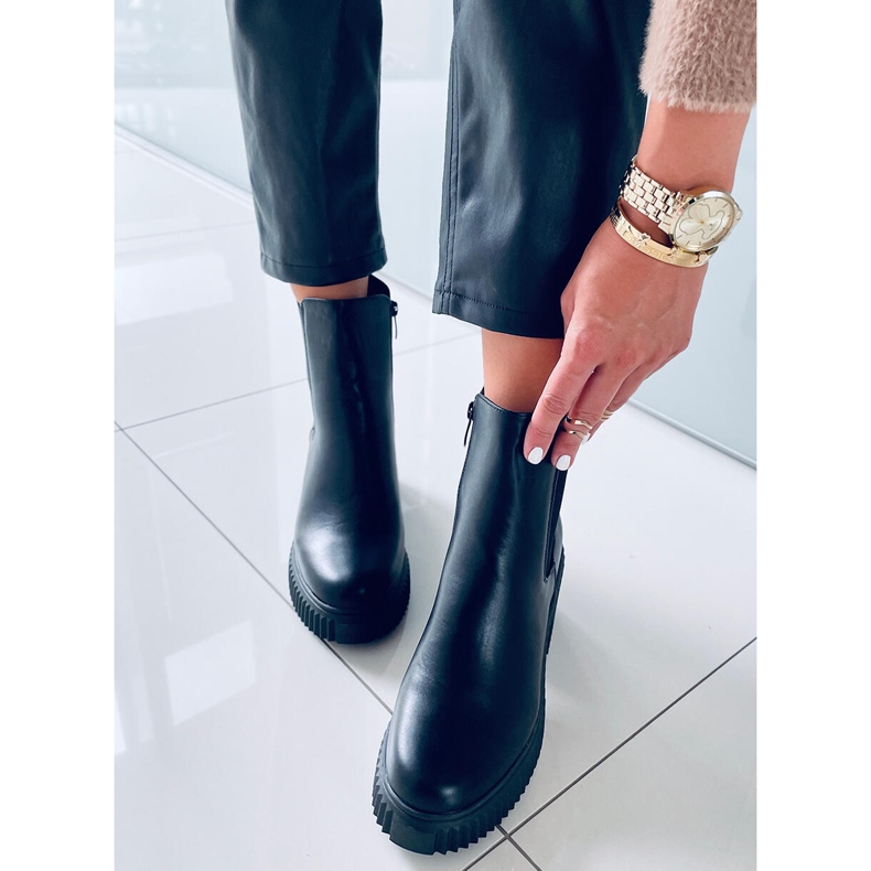 Janet Bottes à talons hauts noires le noir 1