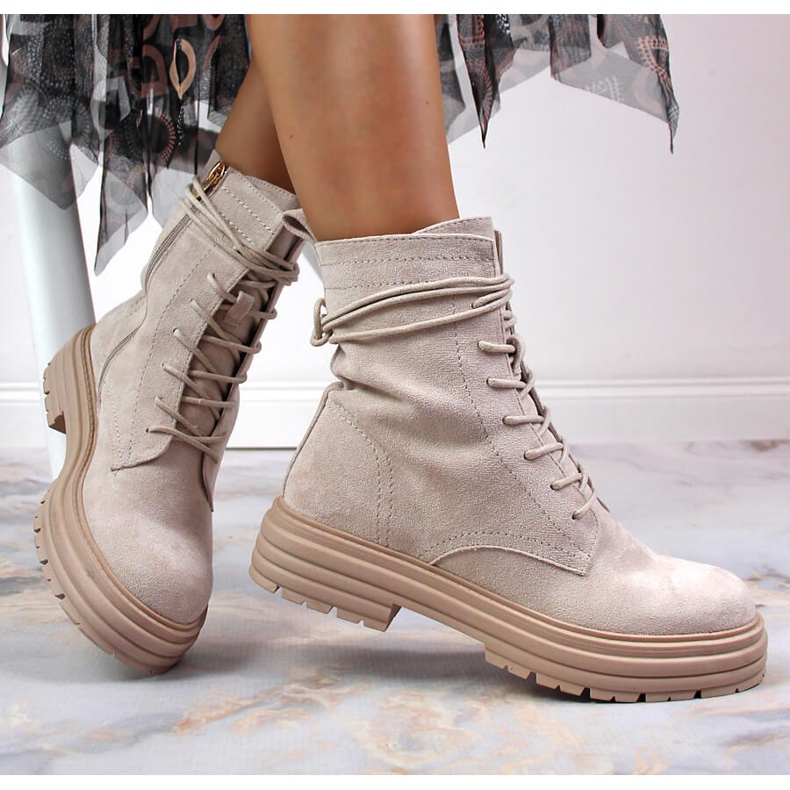 S.Barski Boots trappeur, daim beige S. Barski 1