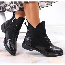 Bottes isolées Crocodile noir pour femme Potocki 3