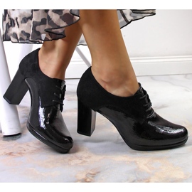 Chaussures de jazz pour femmes sur un poteau Jezzi noir le noir 1