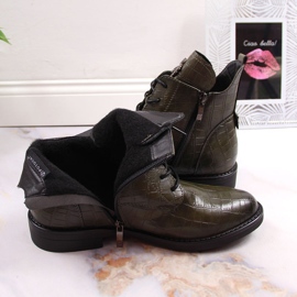 Bottines Potocki Warm Crocodile Vert Femme 4