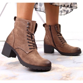 Bottes chaudes en daim marron femme Potocki brun 3