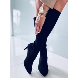Bottines chaussettes Rebecca Noir le noir 2