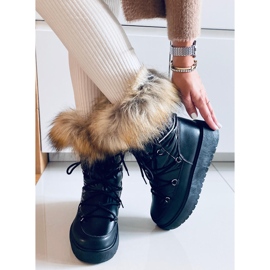 Bottes de neige Einar noires pour femmes le noir 2