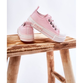 Baskets matérielles pour enfants Big Star KK374072 Rose 2