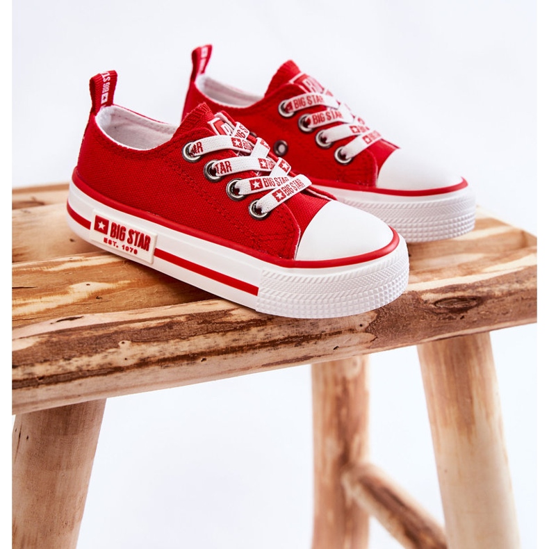 Baskets matérielles pour enfants Big Star KK374071 Rouge 1