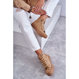 Baskets Femme Big Star High Warm Camel GG274072 beige 1