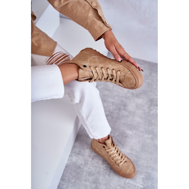 Baskets Femme Big Star High Warm Camel GG274072 beige 2 Baskets Femme Big Star High Warm Camel GG274072 beige 2